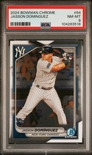 2024 BOWMAN CHROME #94 JASSON DOMINGUEZ PSA 8