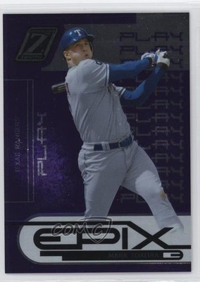 2005 Donruss Zenith Epix Purple Play /350 Mark Teixeira #E-5 sh7