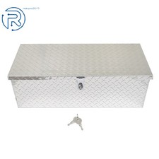 For Full Size Pickup Trailer Tool Storage Truck Bed 30 Aluminum Tool Box Silver For Full Size Pickup Trailer Tool Storage Truck Bed 30 Aluminum Tool Box Silver