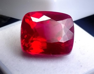 Natural Burma pigeon Blood Red Ruby 9 Ct Certified Cushion Cut Loose Gemstone