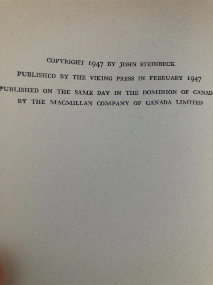 The Wayward Bus Book by John Steinbeck 1947 1st Edition The Viking Press Vintage Foto 3 de 4