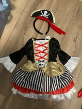GIRL'S PIRATE COSTUME SZ 18-24M