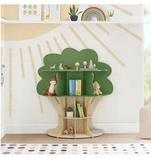 Delta Children Tree Shaped Bookcase, Green/Brown