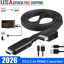 39" PS1/PS2 to HDMI-COMPATIBLE Converter Video Adapter For Sony 1/2/3 HD Cable