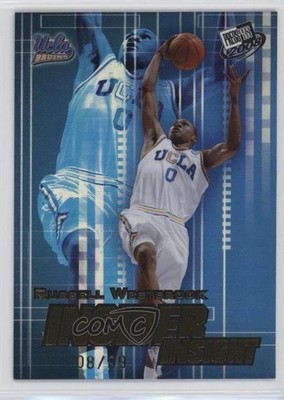 2008-09 Press Pass Gold Holofoil 8/99 Russell Westbrook #II-6 Rookie RC sq1