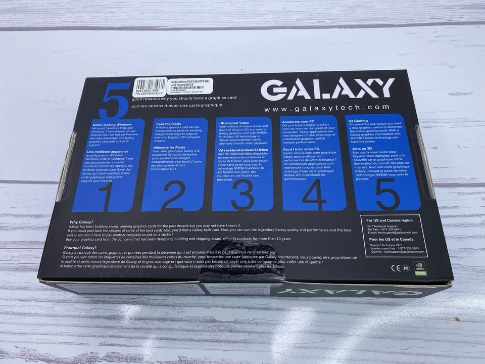 NEW GALAXY Nvidia GEFORCE GT 520 2048 MB MO DDR3 MEMORY 1 CARD SEALED BOX - Image 4 of 4