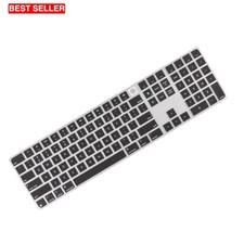 Black Keyboard Cover 2024 Mac Magic Touch ID Numeric Keypad US Layout