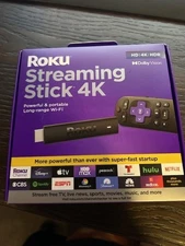 Roku Streaming Stick 4K 4K/HDR/Dolby Roku Voice Remote and TV Controls Brand New