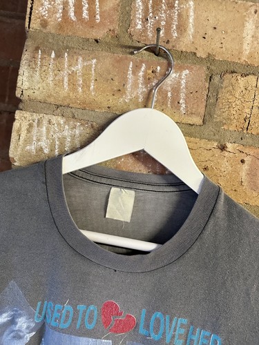 Vintage 1989 Guns N' Roses Used To Love Her Promo Tour Tshirt 80s Band Original, $89 - Photo 3