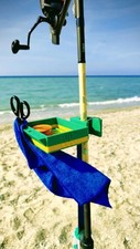 Kit Serbidora per Picchetto Surfcasting Porta Accessori Pesca Mare Tendi Trave