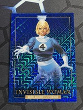 2024 SkyBox Marvel Masterpieces 92 Platinum Invisible Woman #39 Blue Traxx