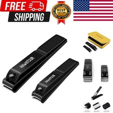 Nail Clippers Set, Ultra Sharp Sturdy Fingernail and Toenail Clipper Cutters ...