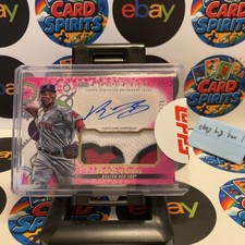 2022 Topps Inception Rafael Devers /75 Boston Red Sox Patch Autograph Card