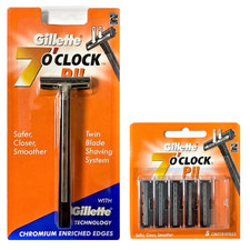 Gillette 7 OClock Trac II Razor Handle Clean ...