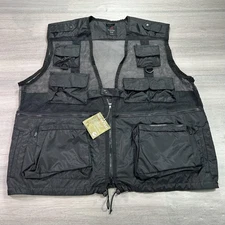 NEW Rothco Recon Vest Mens 3XL Black Tactical Utility Water Resistant Style 6486