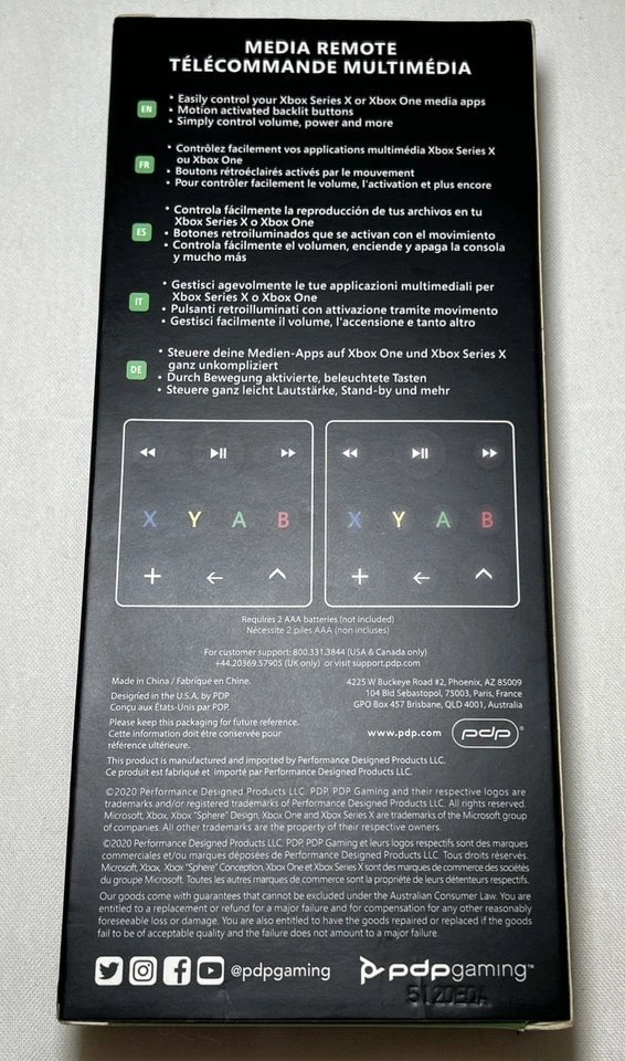 Pdp Gaming Media Remote Xbox Series X, Xbox One Oz Seller - Image 3 of 4