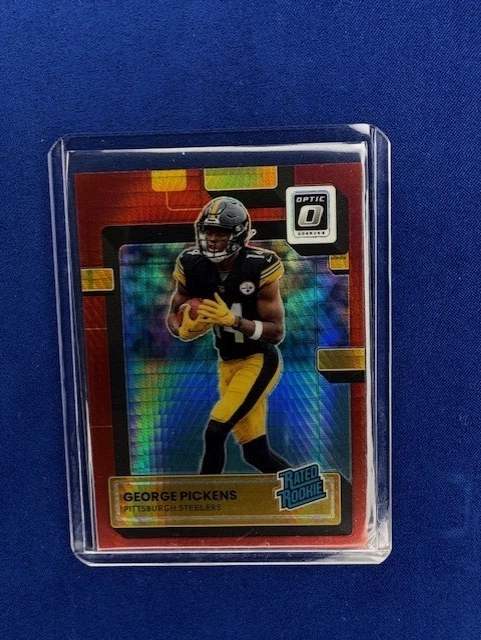 2022 Panini Donruss Optic - Rated Rookie George Pickens #223 Red Hyper Prizm RC