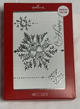 Hallmark Happy Holidays Christmas Cards And Envelopes, 40 Cards & Envelopes NIP