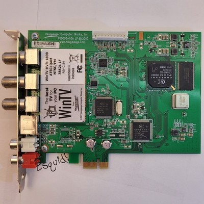 Hauppauge WinTV-HVR-1800 TV Tuner PCIe Card 78521 LF Excellent ATSC NTSC FM