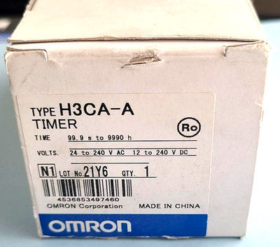 New Omron H3CA-A Solid-state Timer 24-240VAC/VDC Brand New