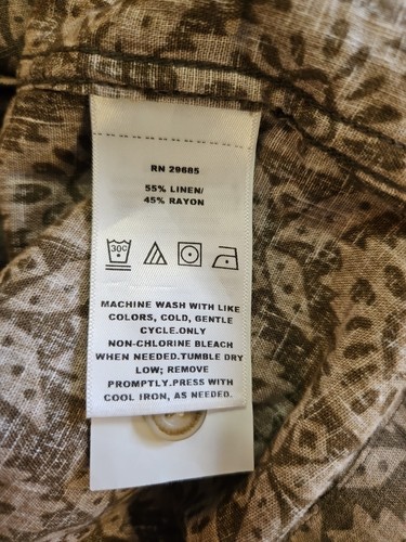 NWT PENDLETON Men's Short Sleeve Shirt Men’s Large Loop LINEN&RAYON - Picture 11 of 11