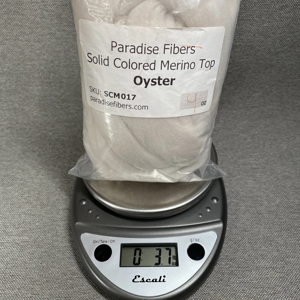 Neutrals MIX Wool Merino Top Roving Fiber Solids Spin/ Felting 5 x 3oz or 4oz Ea - Image 3 of 4