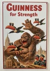 Guinness Beer Metal Sign - Guinness For Strength Retro Vintage Irish Stout