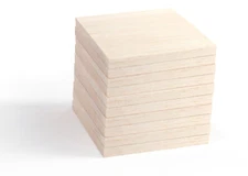 Sheets Wood Balsa Wood for Thong Art With Models 10 CM 10 Pieces