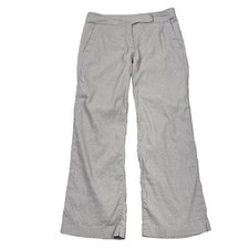 Eileen Fisher Women's Linen Blend Khaki Wide Leg Mid-Rise Pants Size 8