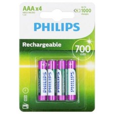 Philips HR03 Batteria ricaricabile Ministilo (AAA) NiMH 700 mAh 1.2 V 4 pz.