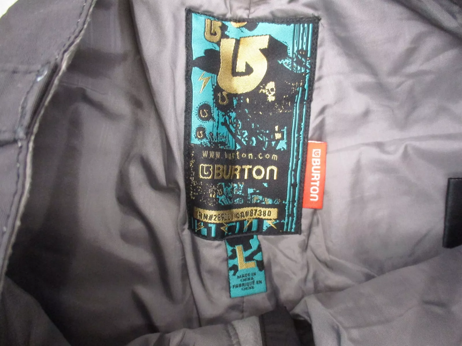 burton zip fly pockets insulated snow gaiters pants