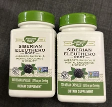 X2 Nature's Way - Siberian Eleuthero Root - 100 Capsules Each Exp/02/2026