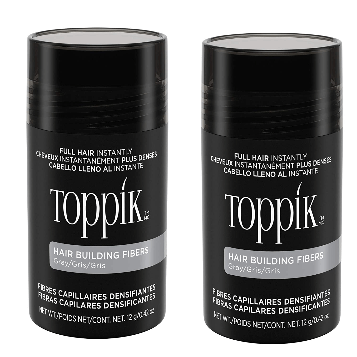 Toppik Hair Building Fibers Gray 12 g / oz - ( Pack of 2 ) New Bottles 827142371030 | eBay Toppik Hair Building Fibers Gray 12 g / oz - ( Pack of 2 ) New Bottles 827142371030 | eBay