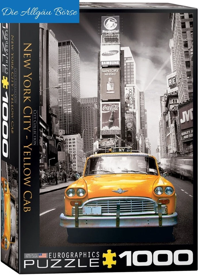 Eurographics Puzzle New York City Yellow Cab 0657 Taxi USA 1000 Teile Neu OVP