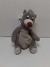 Disney Store 8" Baloo Mini Bean Bag Plush From The Jungle Book New with Tag