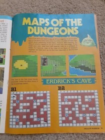 VTG 1989 Dragon Warrior (NES)  Strategy Guide W/POSTER/MANUAL/HANDBOOK READ!