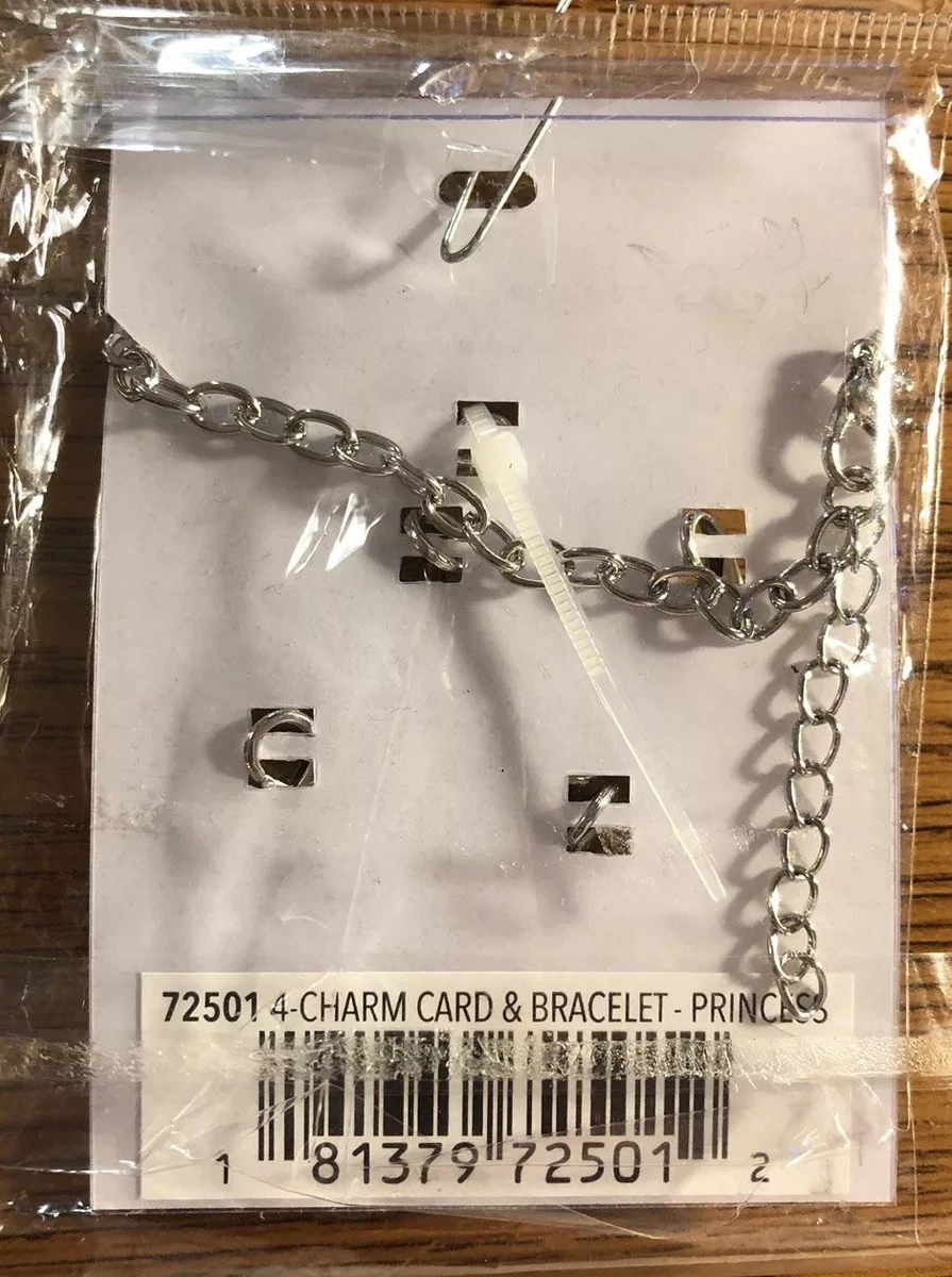 AMANDA BLU CHARM BRACELET WITH 4 CHARMS PRINCESS THEME