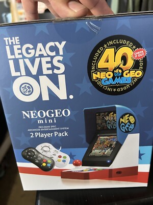 SNK NEOGEO Mini Arcade US Edition with Two NEOGEO mini PAD