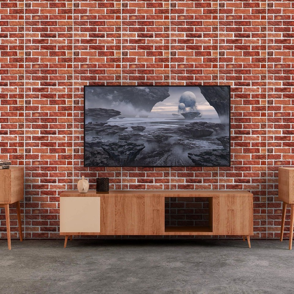 3D Wall Panels Peel and Stick,10 Pcs 3D Brick Wallpaper Peel Waterproof