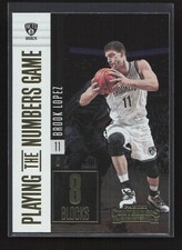 2017-18 Panini Contenders Playing the Numbers Game Brook Lopez #13 Brooklyn Nets