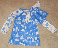 Cat  Jack Toddler Girls Nightgown with Matching Doll Nightgown Size 3T New