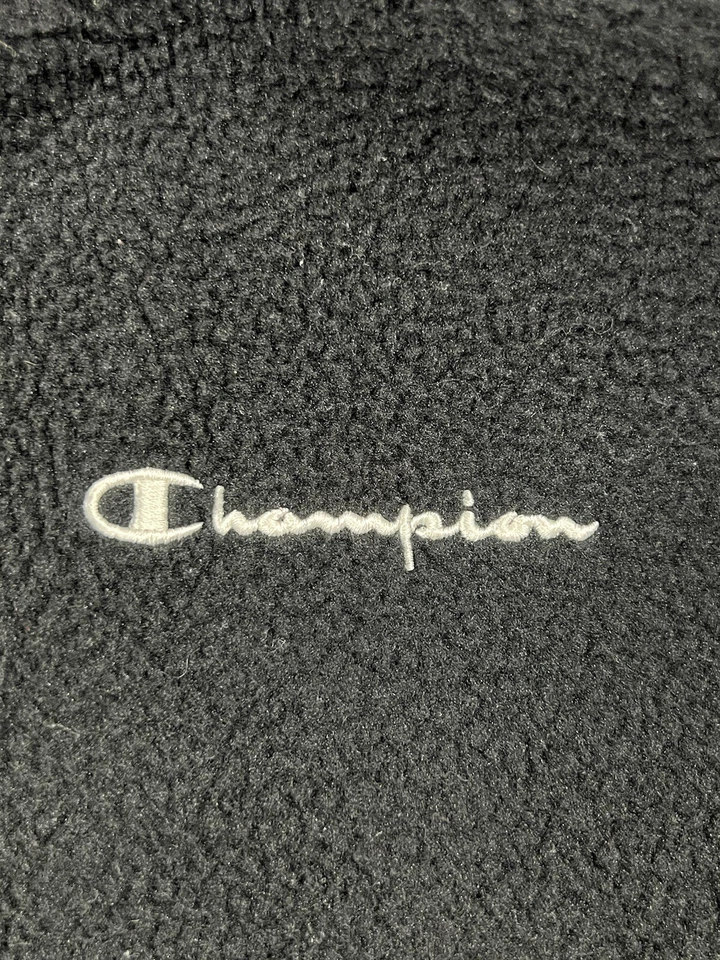 Champion Women's Teddy Fleece Bomber Jacket Black Large - Image 4 of 4