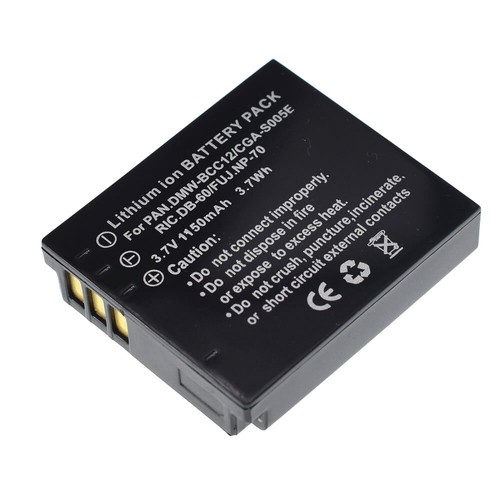 CGA-S005E DMW-BCC12 Battery for Lumix DMC-FX180 DMC-LX1 DMC-LX2 LX3 FS1 FS2 FX01 - Picture 3 of 5