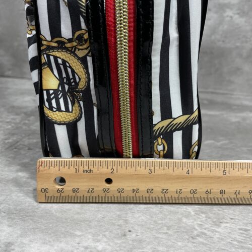 Betsey Johnson Maritim Thema Make-up/Reisetasche Handtasche Spiegelgriffe Reißverschluss - Bild 13 von 13