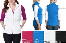 Ladies Vest Core Micro Polar Fleece Warm with Pockets Womens Sizes XS-4XL NEW 