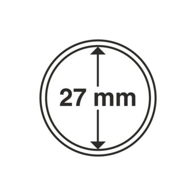 Leuchtturm Münzkapseln 27 Mm – 10er Set, Glasklar, Kratzfest, Mit Sicherer Verschlusstechnik – Ideal Für 5-Euro-Gedenkmünzen & Sammlerstücke