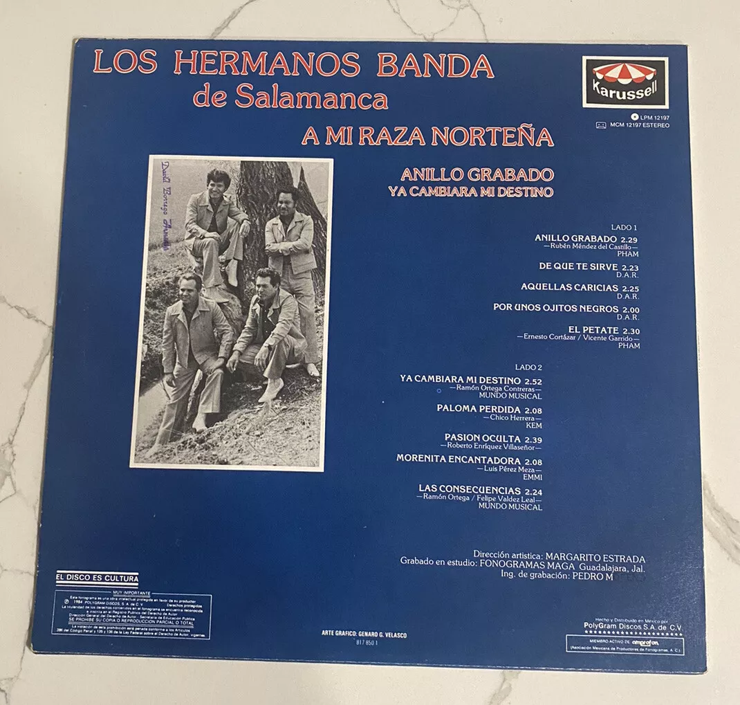 Anillo grabado con los hermanos 2025 banda