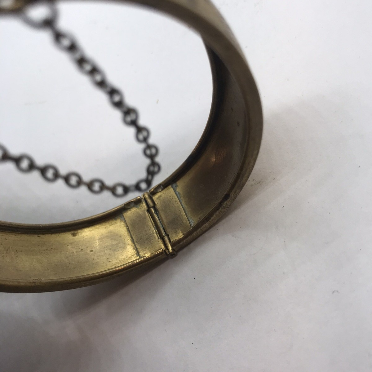 【中古】 Emotions EllePatrice Vintage Bangle Bracelet Peter Manickas 30s Floral Embossed