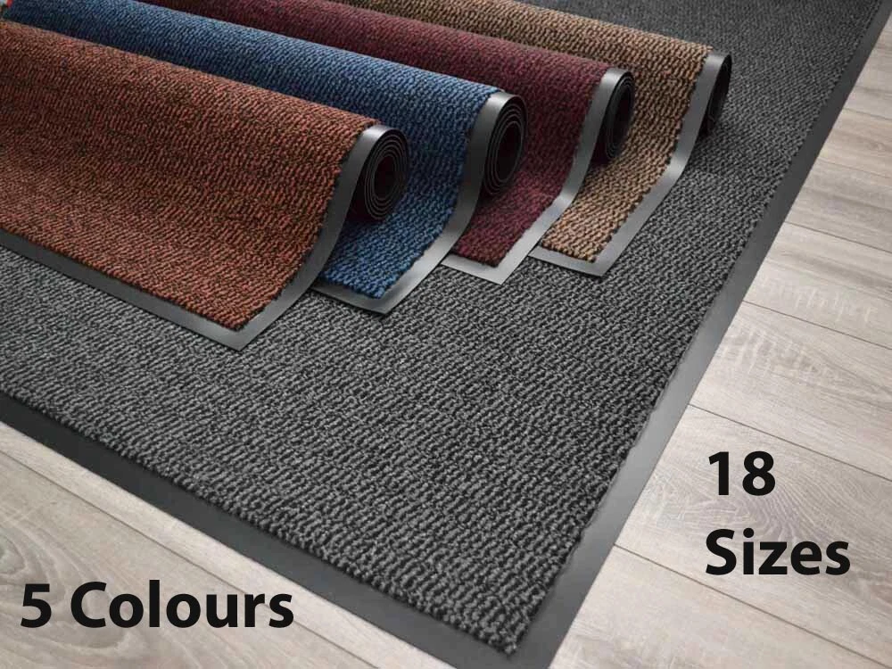 Heavy Duty Rubber Barrier Mat Small Large Door Mat Hallway Runner Kitchen  Rugs