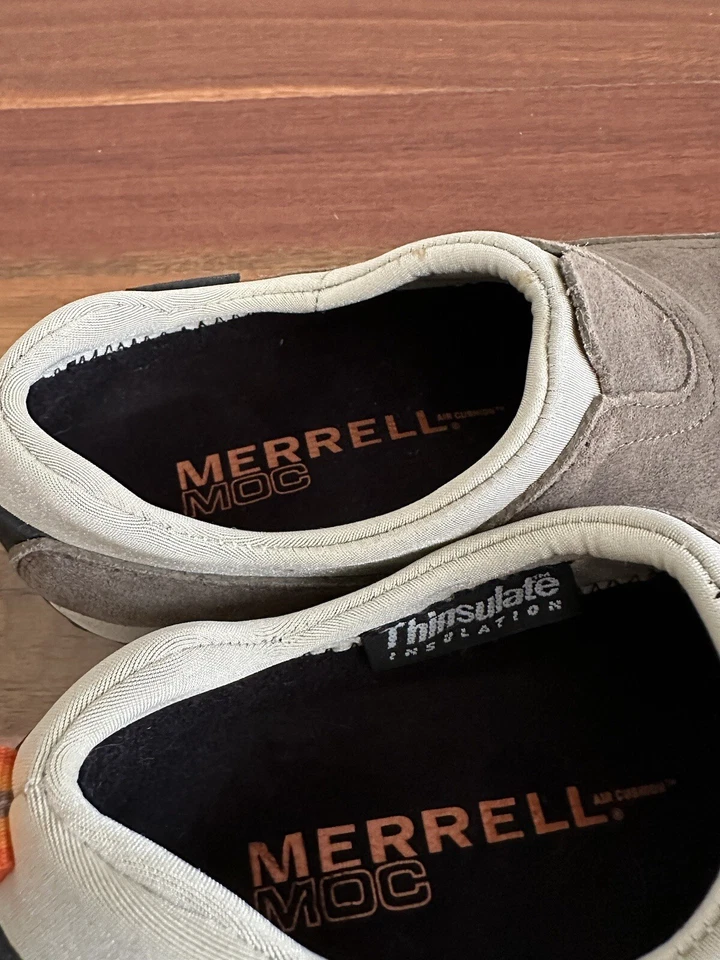 Merrell Women’s Dark Taupe Polartec Moc Slip On Thinsulate Waterproof Shoes US 9 - image 2 of 4